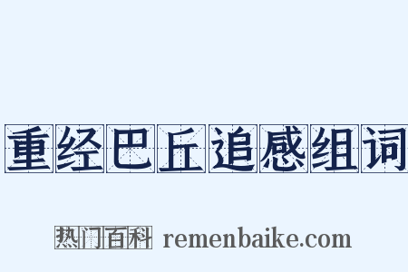 重经巴丘追感组词是什么意思的图片